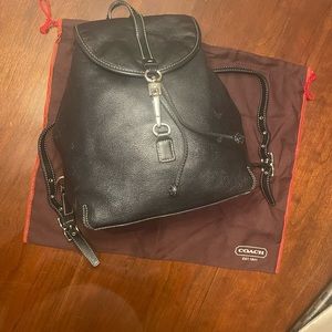 Coach Black Backpack Purse